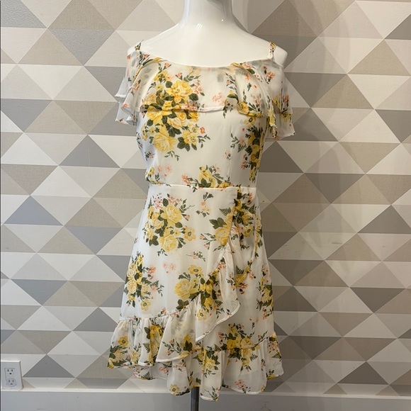 Disney Princess Ruffled Off-Shoulder Mini Dress - Picture 1 of 5